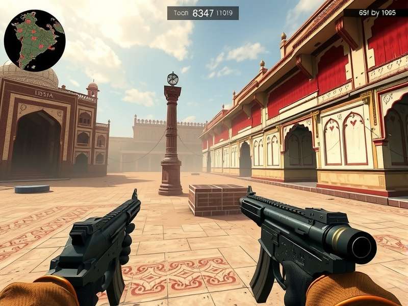 Bharat CSGO Warzone gameplay screenshot showing tactical combat